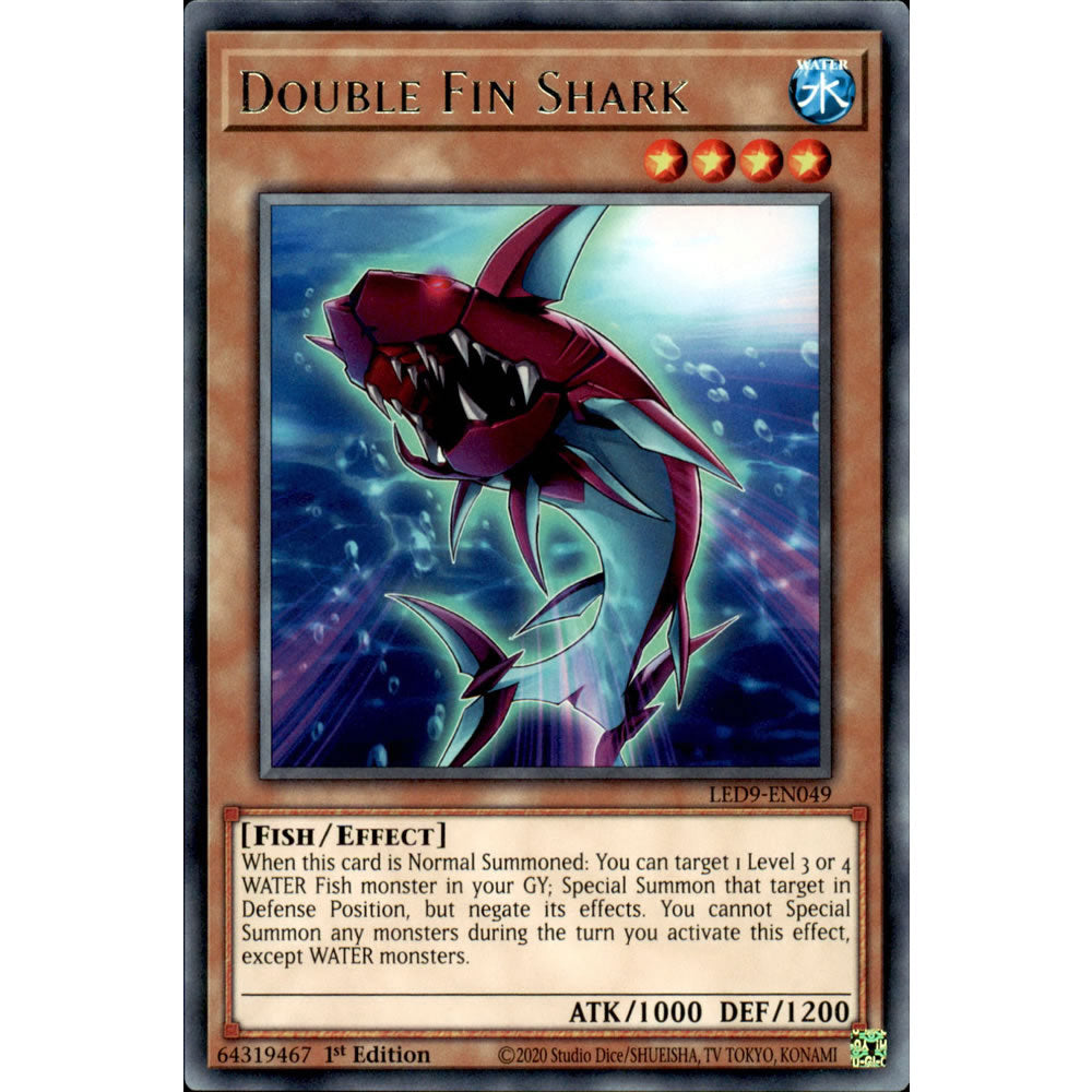 Double Fin Shark LED9-EN049 Yu-Gi-Oh! Card from the Legendary Duelists: Duels From the Deep Set