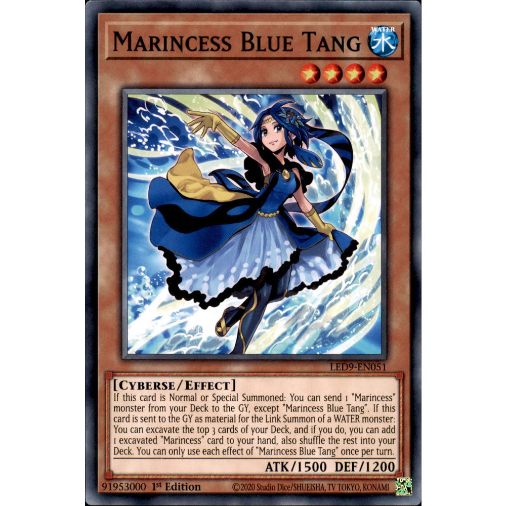 Marincess Blue Tang LED9-EN051 Yu-Gi-Oh! Card from the Legendary Duelists: Duels From the Deep Set