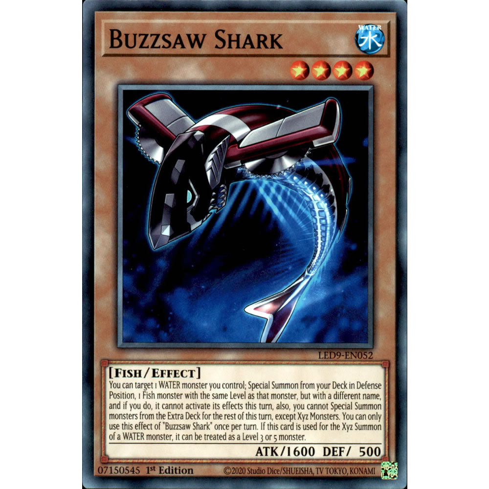 Buzzsaw Shark LED9-EN052 Yu-Gi-Oh! Card from the Legendary Duelists: Duels From the Deep Set