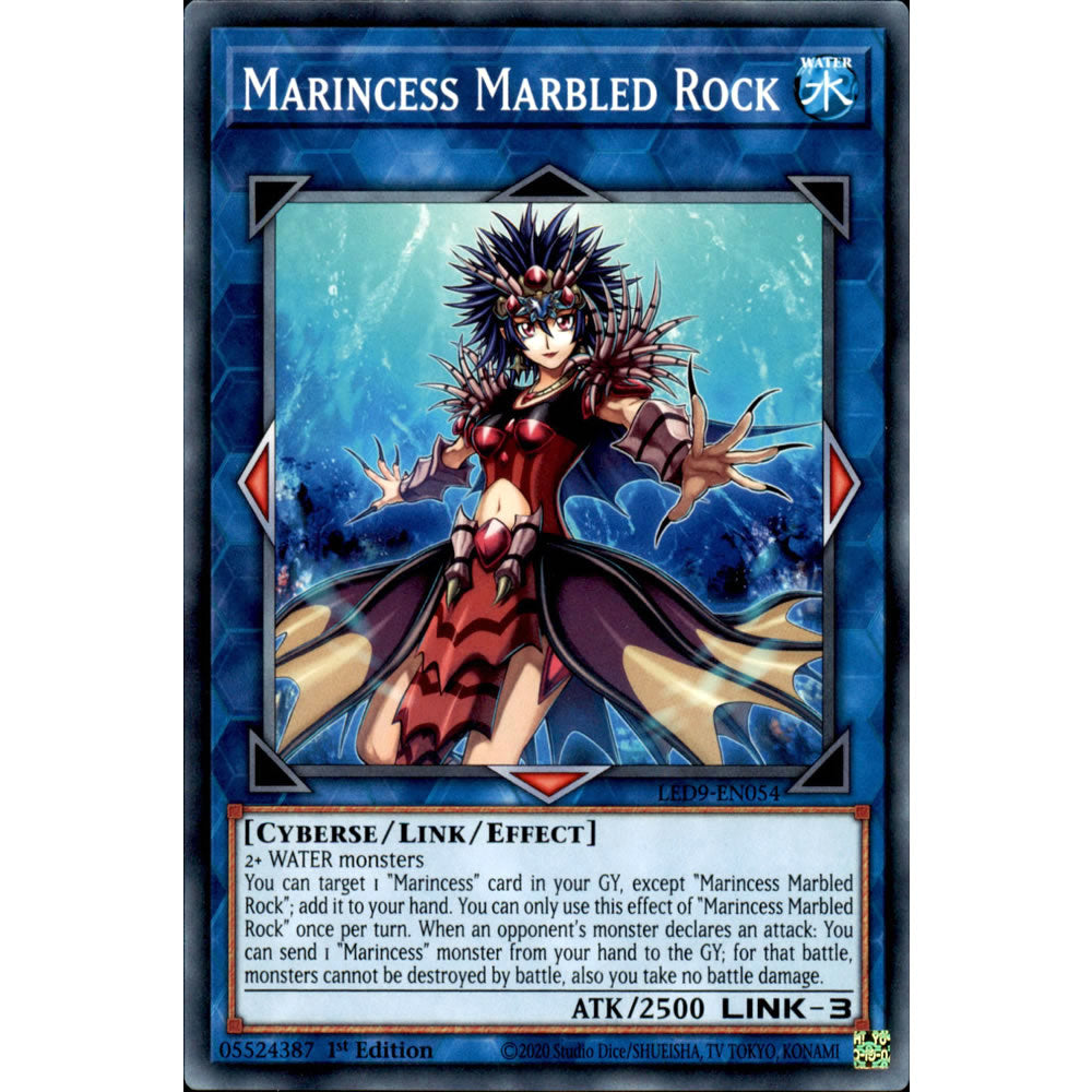 Marincess Marbled Rock LED9-EN054 Yu-Gi-Oh! Card from the Legendary Duelists: Duels From the Deep Set