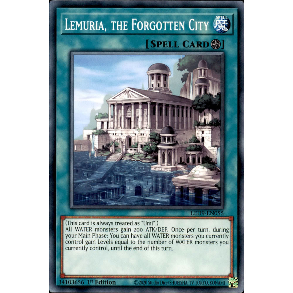 Lemuria, the Forgotten City LED9-EN055 Yu-Gi-Oh! Card from the Legendary Duelists: Duels From the Deep Set