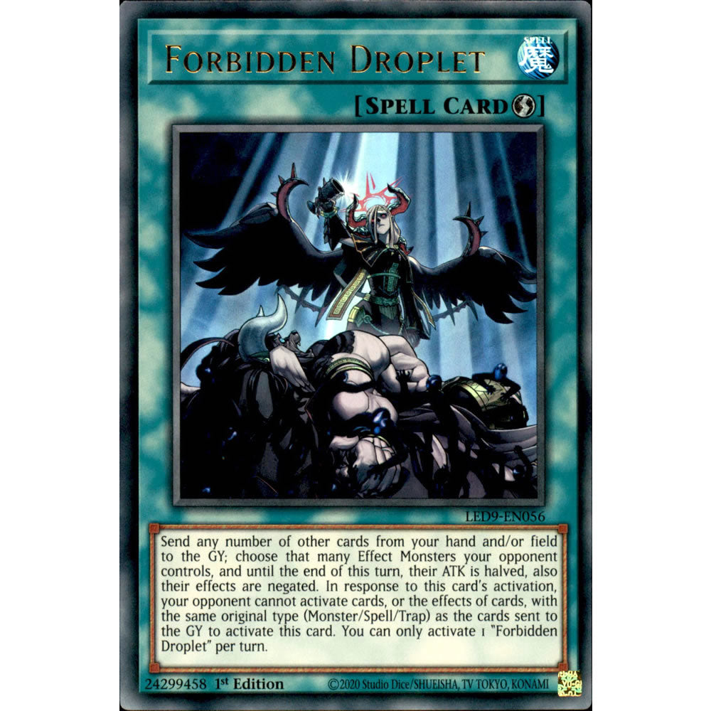 Forbidden Droplet LED9-EN056 Yu-Gi-Oh! Card from the Legendary Duelists: Duels From the Deep Set