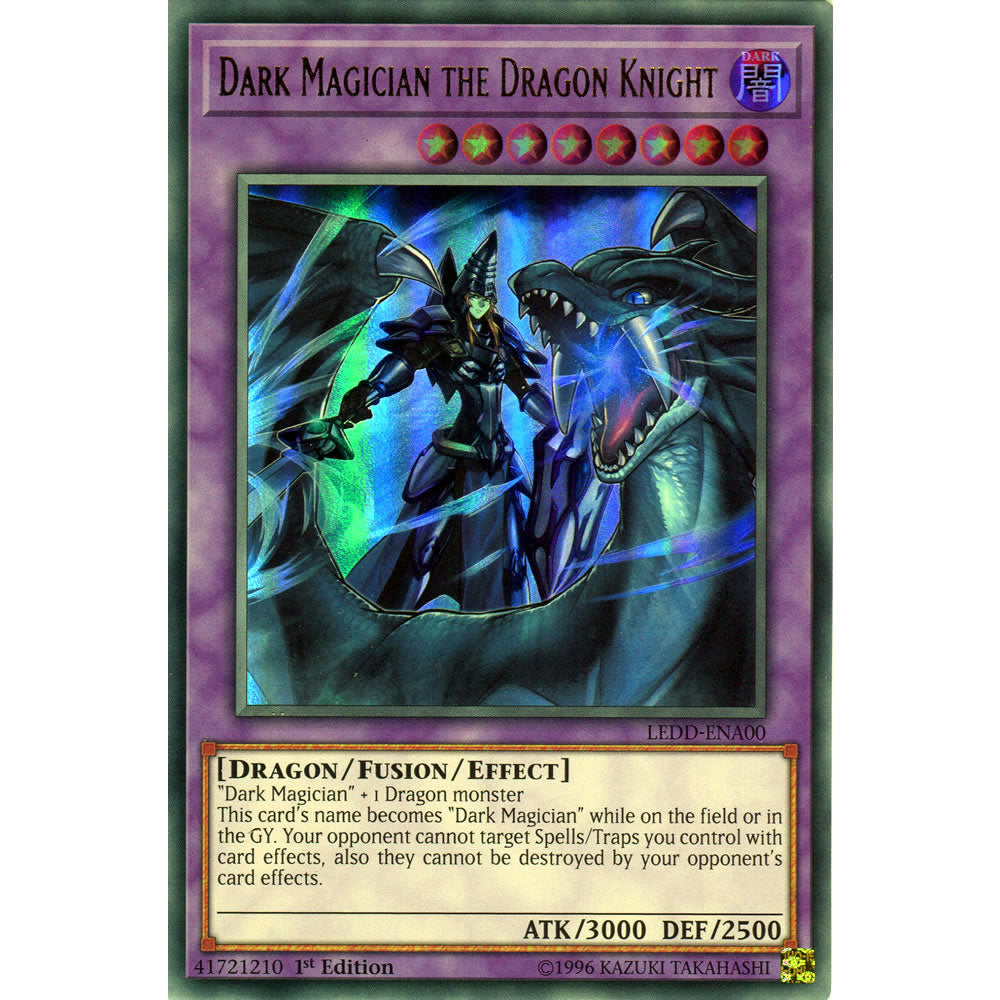 Dark Magician the Dragon Knight LEDD-ENA00 Yu-Gi-Oh! Card from the Legendary Dragon Decks Set