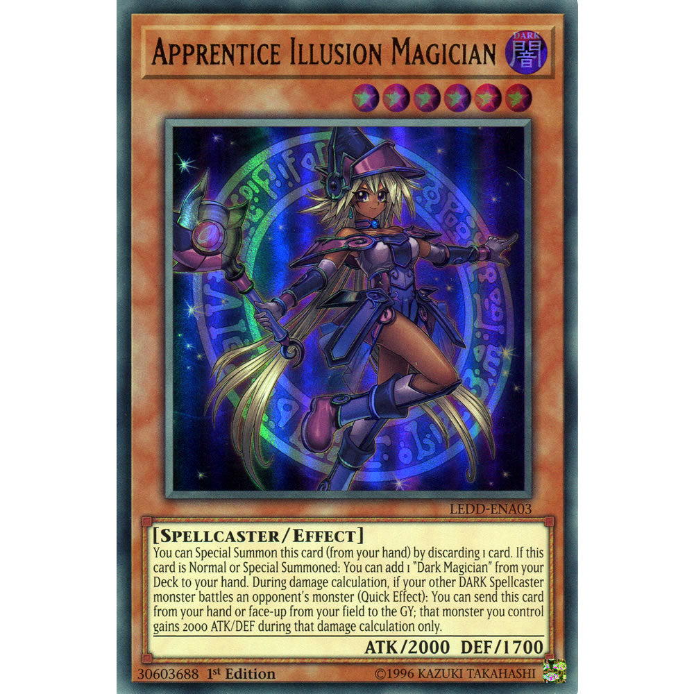 Apprentice Illusion Magician LEDD-ENA03 Yu-Gi-Oh! Card from the Legendary Dragon Decks Set