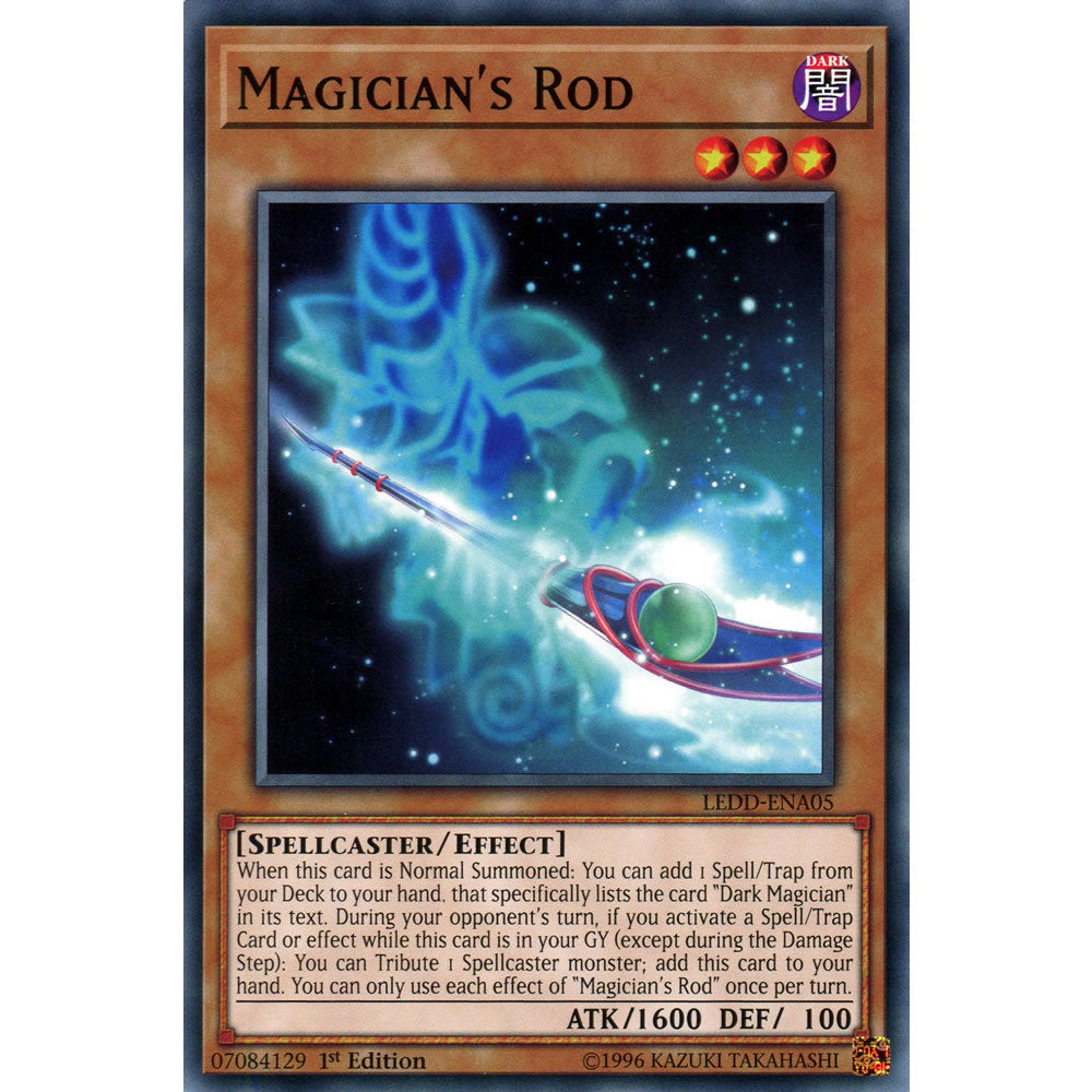 Magician's Rod LEDD-ENA05 Yu-Gi-Oh! Card from the Legendary Dragon Decks Set
