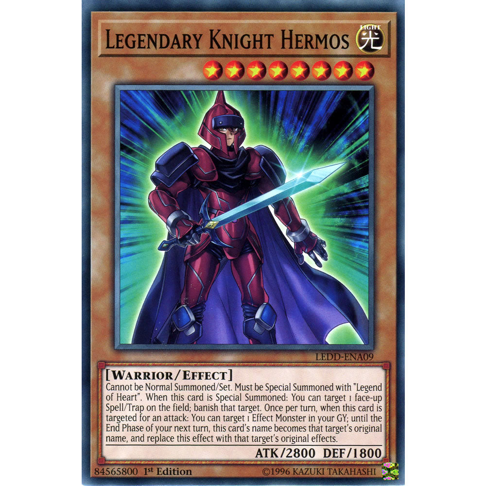 Legendary Knight Hermos LEDD-ENA09 Yu-Gi-Oh! Card from the Legendary Dragon Decks Set
