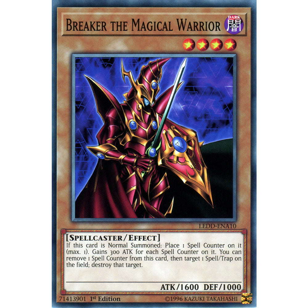 Breaker the Magical Warrior LEDD-ENA10 Yu-Gi-Oh! Card from the Legendary Dragon Decks Set