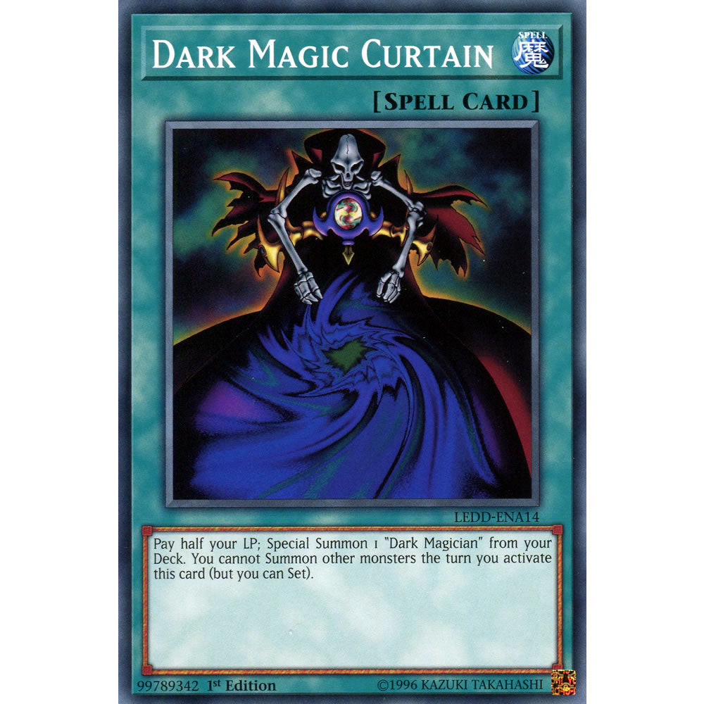 Dark Magic Curtain LEDD-ENA14 Yu-Gi-Oh! Card from the Legendary Dragon Decks Set