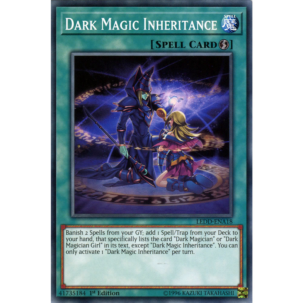 Dark Magic Inheritance LEDD-ENA18 Yu-Gi-Oh! Card from the Legendary Dragon Decks Set