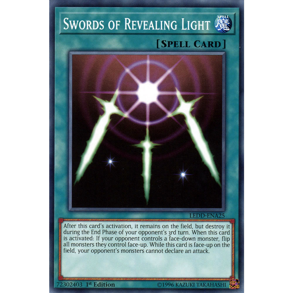 Swords of Revealing Light LEDD-ENA25 Yu-Gi-Oh! Card from the Legendary Dragon Decks Set