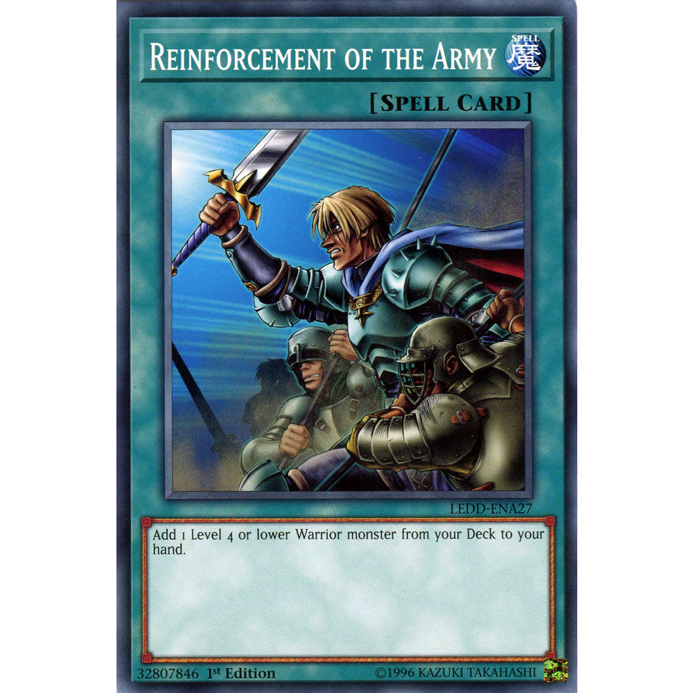 Reinforcement of the Army LEDD-ENA27 Yu-Gi-Oh! Card from the Legendary Dragon Decks Set
