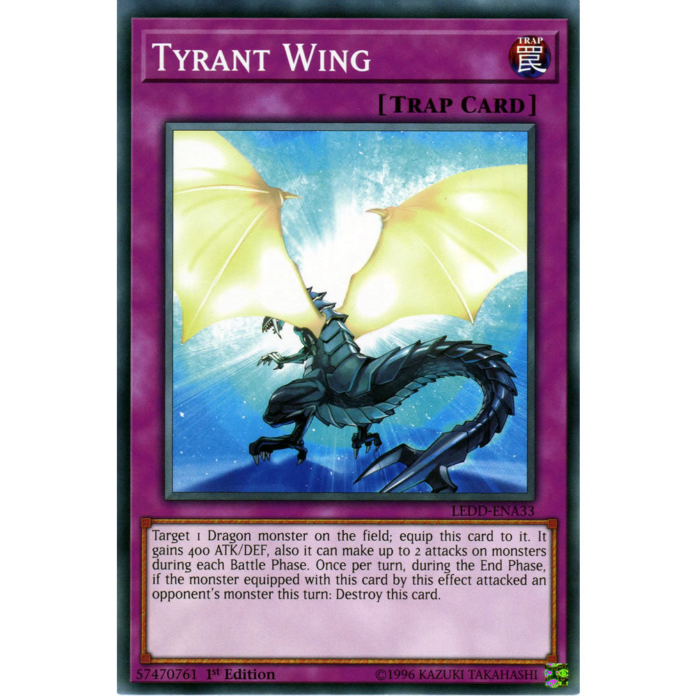 Tyrant Wing LEDD-ENA33 Yu-Gi-Oh! Card from the Legendary Dragon Decks Set
