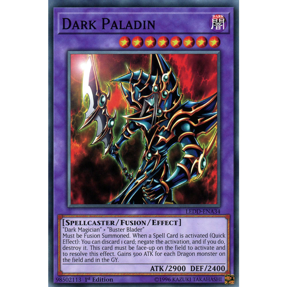Dark Paladin LEDD-ENA34 Yu-Gi-Oh! Card from the Legendary Dragon Decks Set