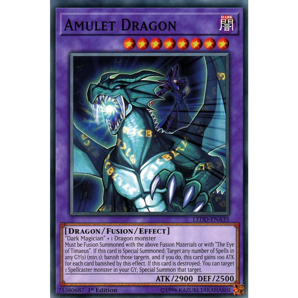 Amulet Dragon LEDD-ENA35 Yu-Gi-Oh! Card from the Legendary Dragon Decks Set