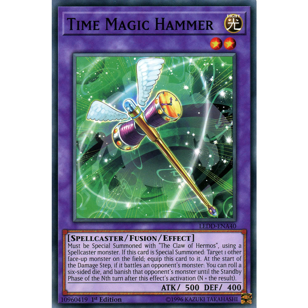 Time Magic Hammer LEDD-ENA40 Yu-Gi-Oh! Card from the Legendary Dragon Decks Set