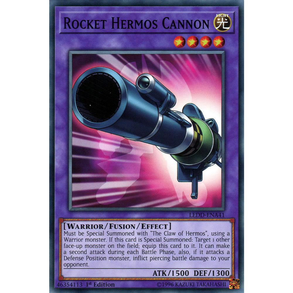 Rocket Hermos Cannon LEDD-ENA41 Yu-Gi-Oh! Card from the Legendary Dragon Decks Set