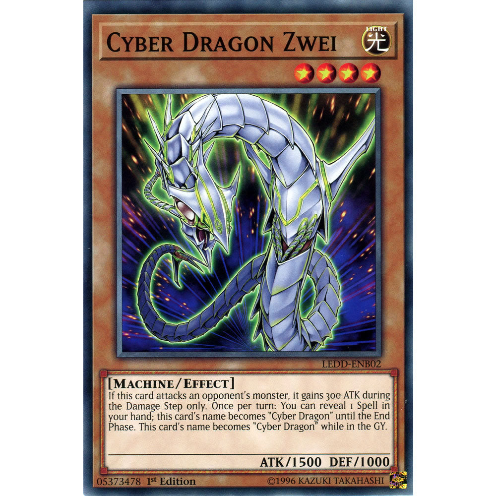 Cyber Dragon Zwei LEDD-ENB02 Yu-Gi-Oh! Card from the Legendary Dragon Decks Set