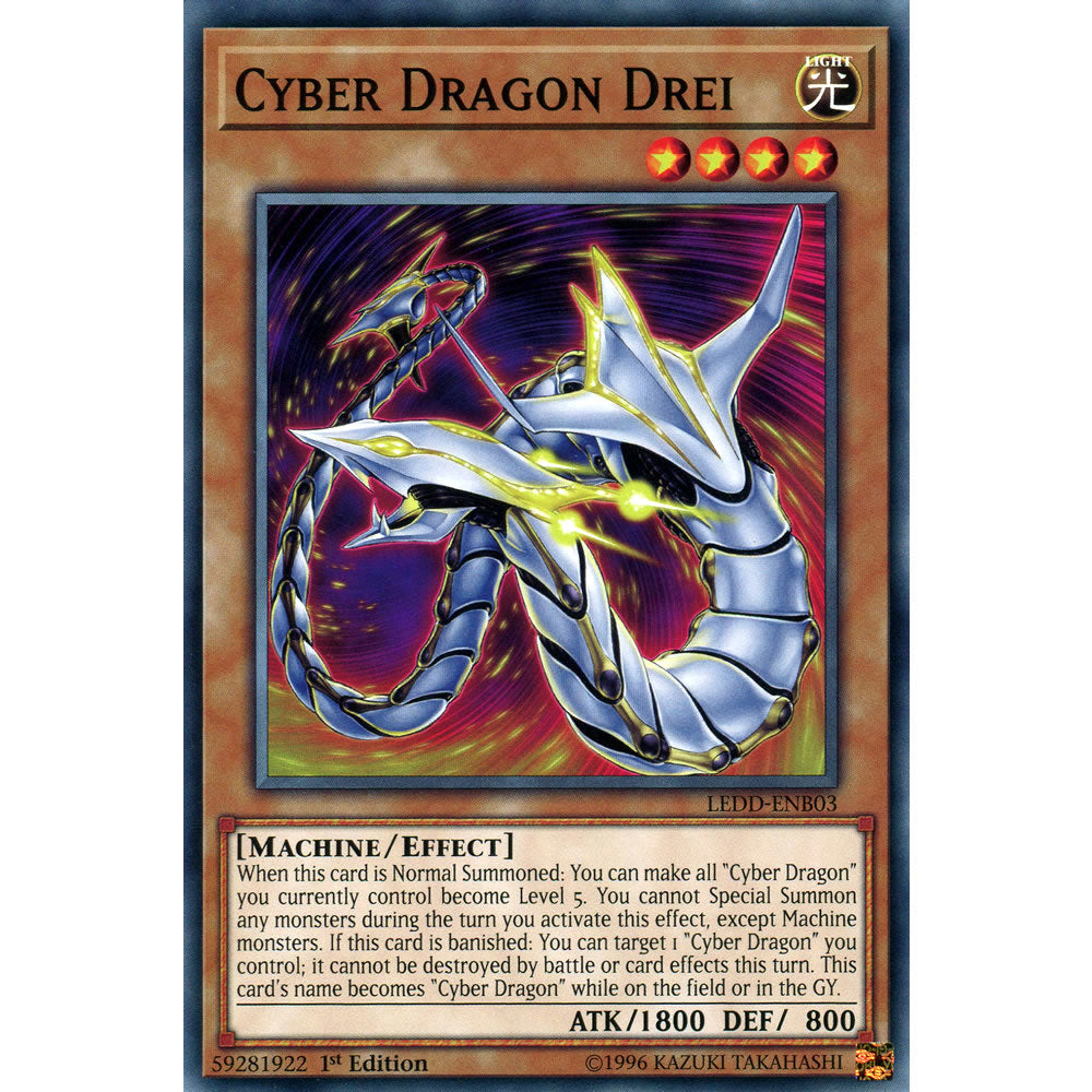 Cyber Dragon Drei LEDD-ENB03 Yu-Gi-Oh! Card from the Legendary Dragon Decks Set