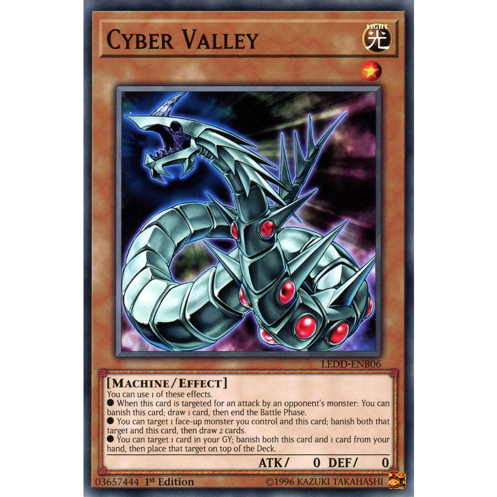 Cyber Valley LEDD-ENB06 Yu-Gi-Oh! Card from the Legendary Dragon Decks Set