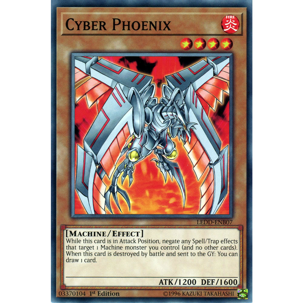 Cyber Phoenix LEDD-ENB07 Yu-Gi-Oh! Card from the Legendary Dragon Decks Set