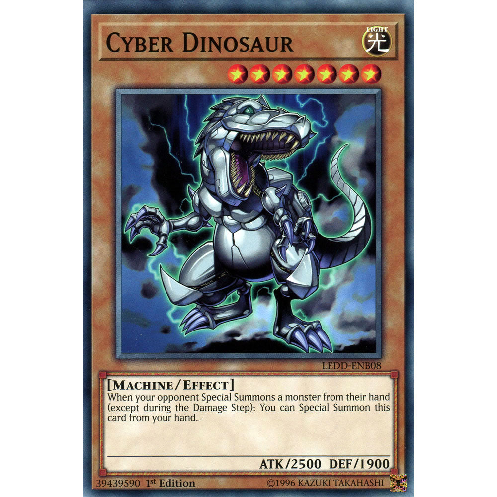 Cyber Dinosaur LEDD-ENB08 Yu-Gi-Oh! Card from the Legendary Dragon Decks Set