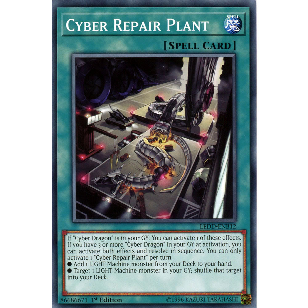 Cyber Repair Plant LEDD-ENB12 Yu-Gi-Oh! Card from the Legendary Dragon Decks Set