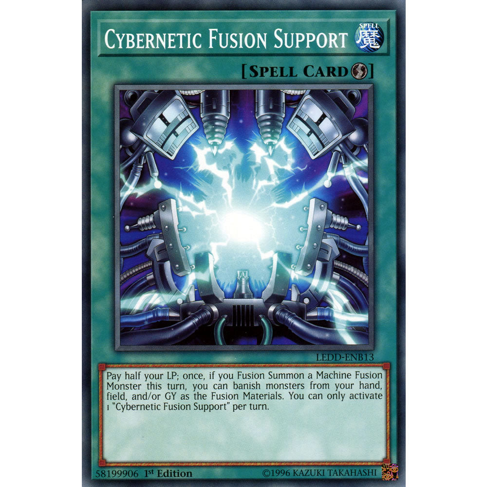 Cybernetic Fusion Support LEDD-ENB13 Yu-Gi-Oh! Card from the Legendary Dragon Decks Set