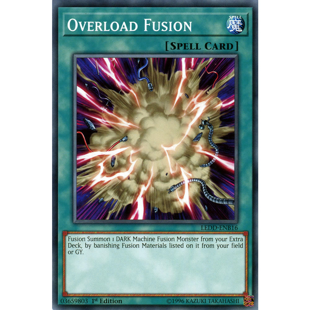 Overload Fusion LEDD-ENB16 Yu-Gi-Oh! Card from the Legendary Dragon Decks Set