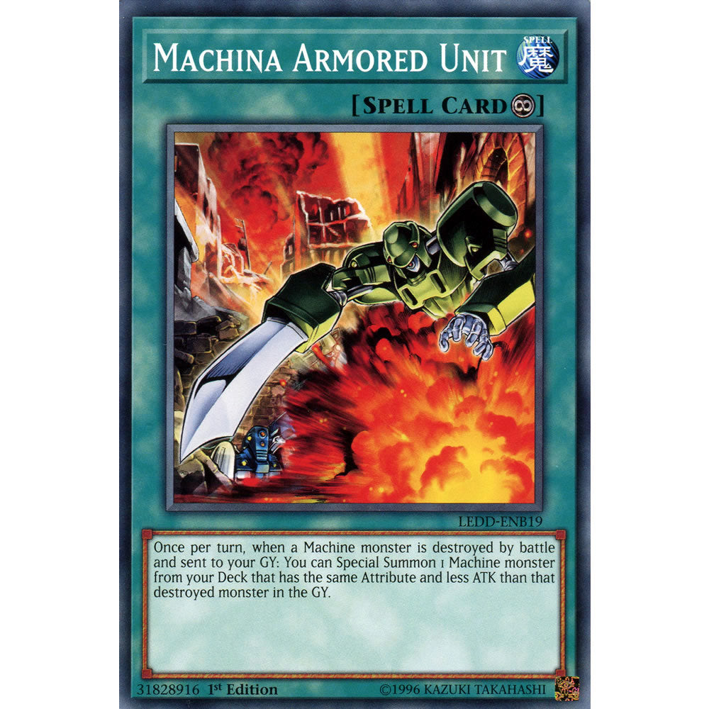 Machina Armored Unit LEDD-ENB19 Yu-Gi-Oh! Card from the Legendary Dragon Decks Set