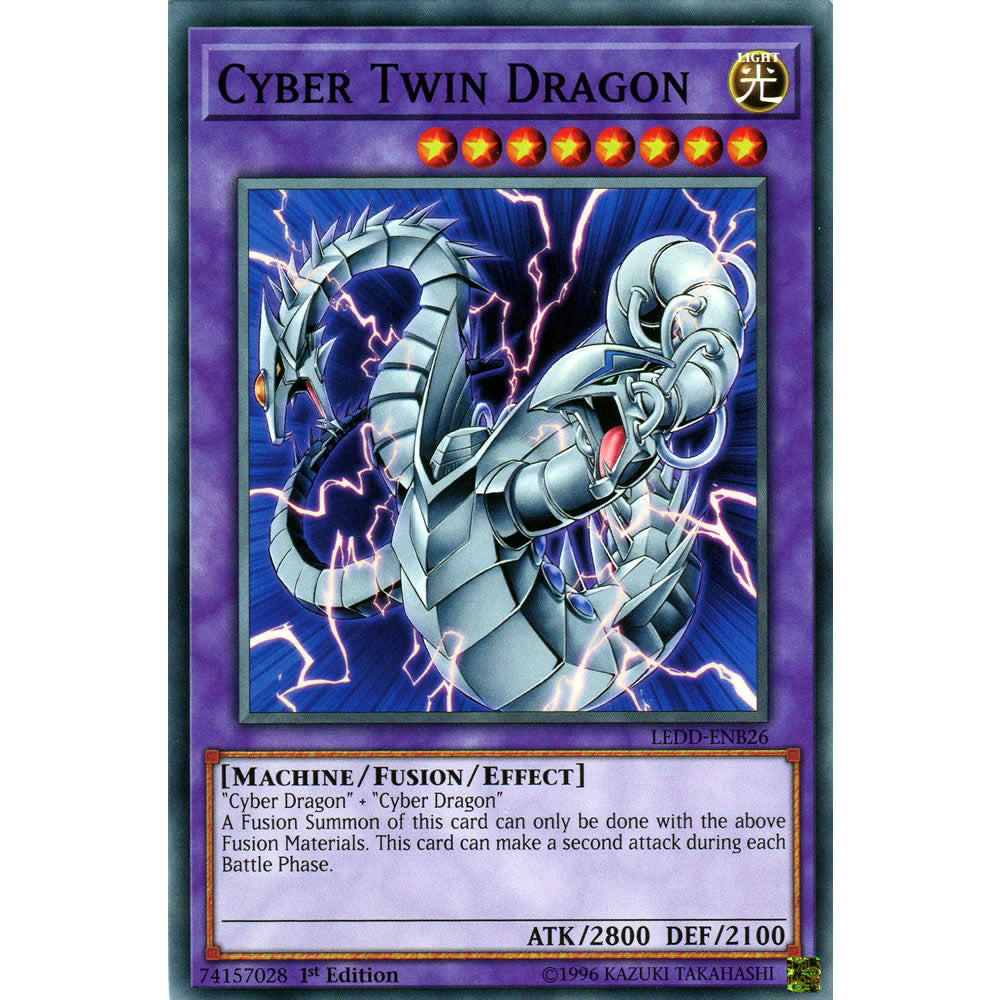 Cyber Twin Dragon LEDD-ENB26 Yu-Gi-Oh! Card from the Legendary Dragon Decks Set