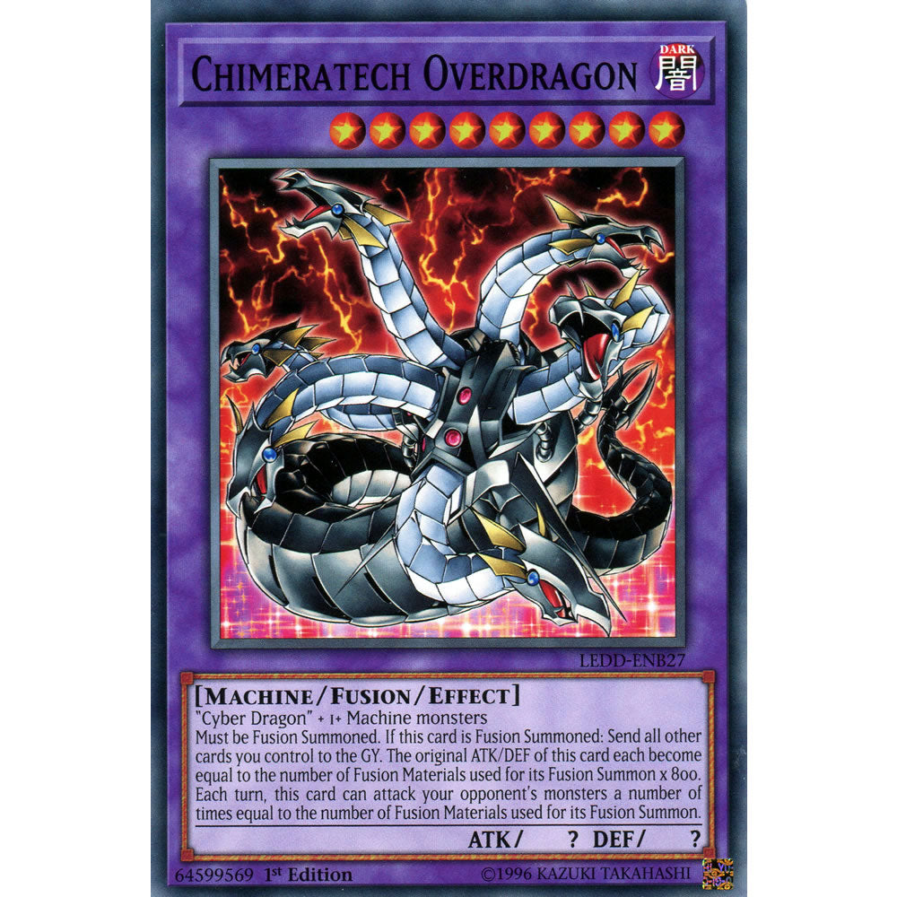 Chimeratech Overdragon LEDD-ENB27 Yu-Gi-Oh! Card from the Legendary Dragon Decks Set