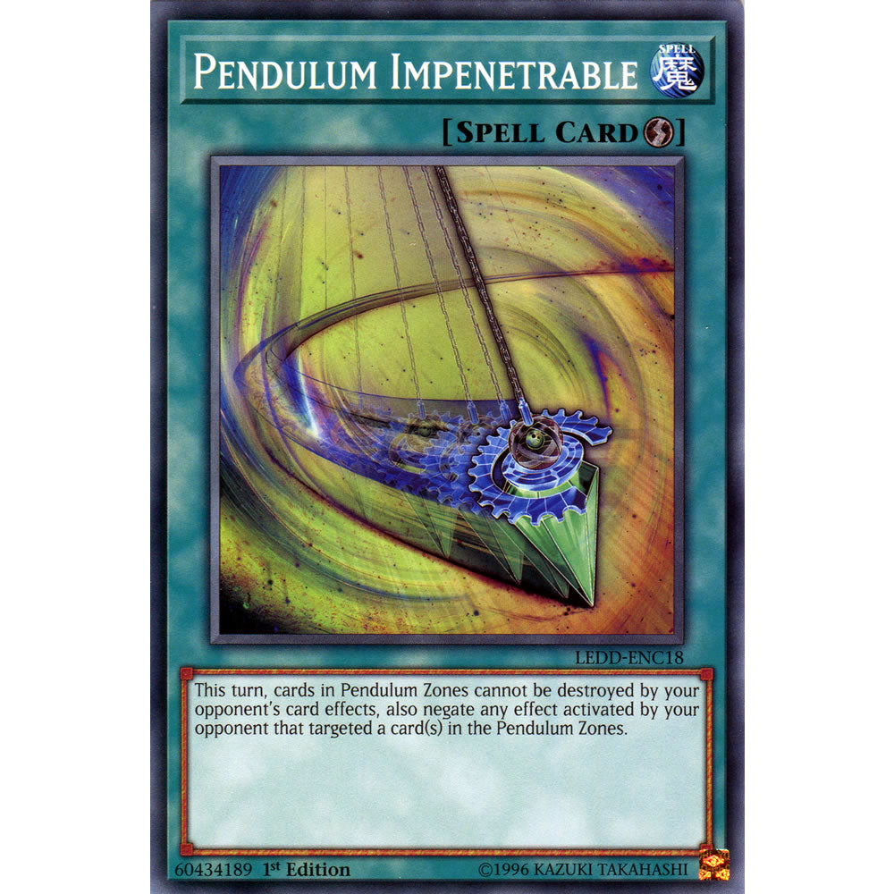 Pendulum Impenetrable LEDD-ENC18 Yu-Gi-Oh! Card from the Legendary Dragon Decks Set