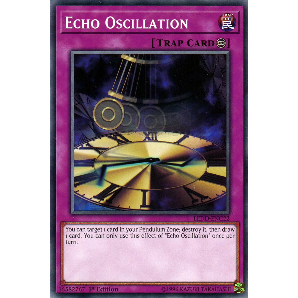 Echo Oscillation LEDD-ENC22 Yu-Gi-Oh! Card from the Legendary Dragon Decks Set
