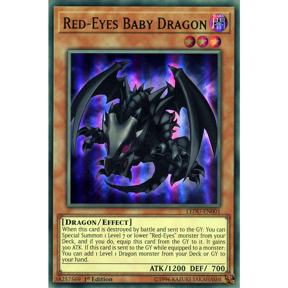 Red-Eyes Baby Dragon LEDU-EN001 Yu-Gi-Oh! Card from the Legendary Duelists Set