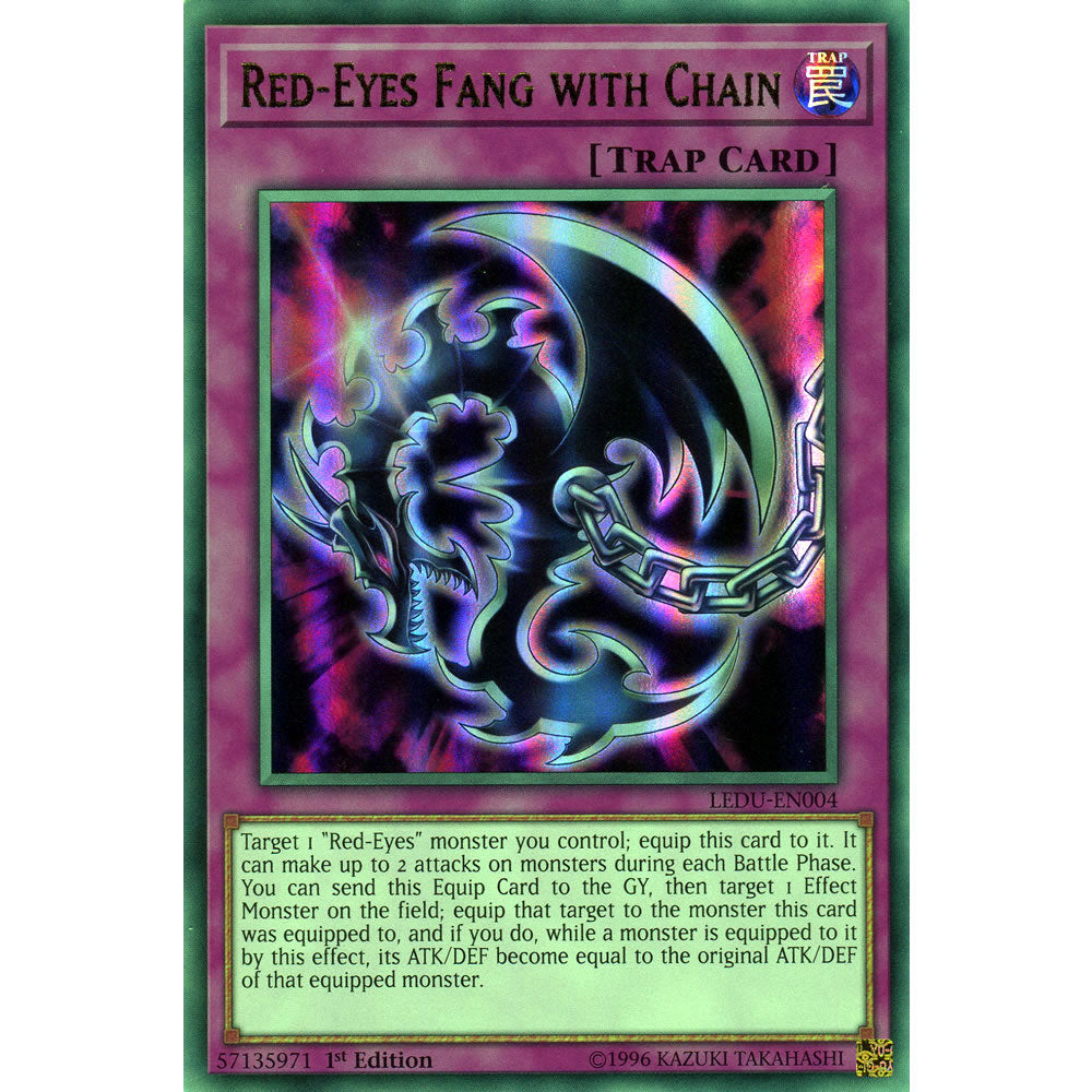 Red-Eyes Fang with Chain LEDU-EN004 Yu-Gi-Oh! Card from the Legendary Duelists Set