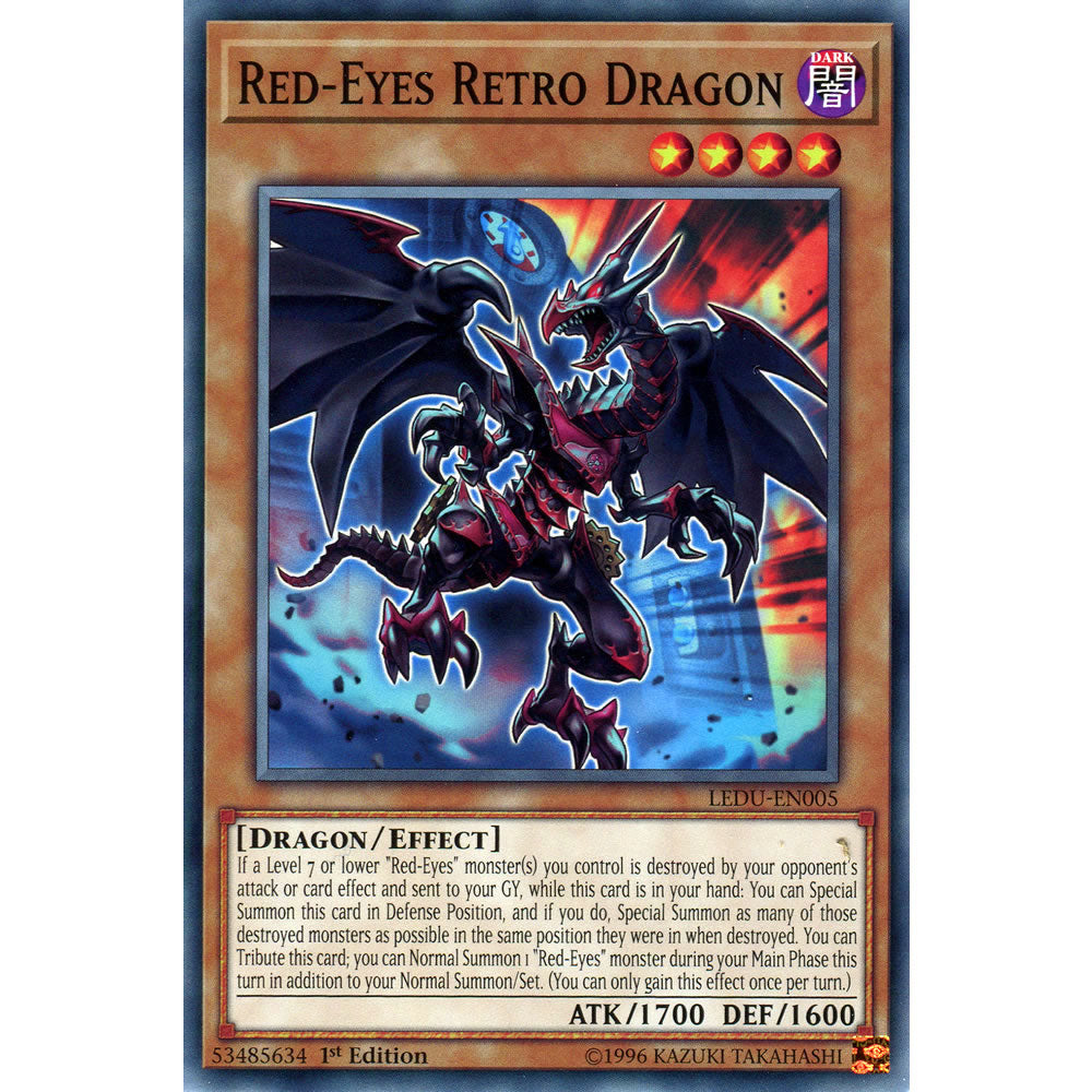 Red-Eyes Retro Dragon LEDU-EN005 Yu-Gi-Oh! Card from the Legendary Duelists Set