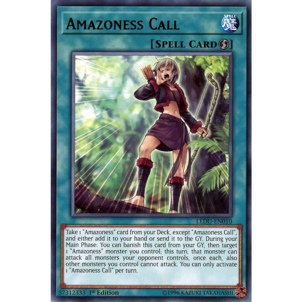 Amazoness Call LEDU-EN010 Yu-Gi-Oh! Card from the Legendary Duelists Set