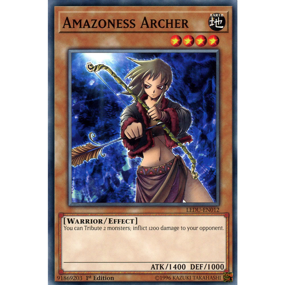 Amazoness Archer LEDU-EN012 Yu-Gi-Oh! Card from the Legendary Duelists Set