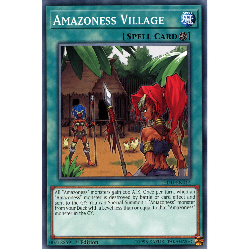 Amazoness Village LEDU-EN014 Yu-Gi-Oh! Card from the Legendary Duelists Set