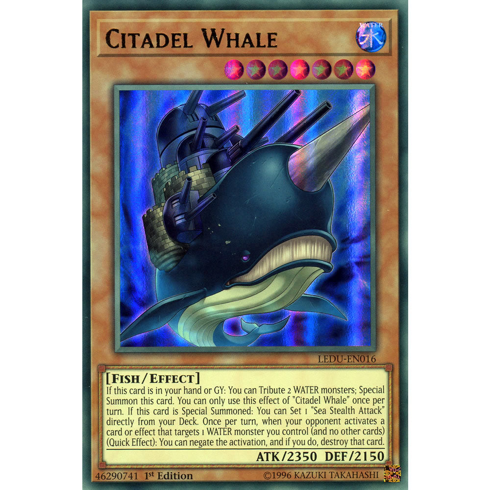 Citadel Whale LEDU-EN016 Yu-Gi-Oh! Card from the Legendary Duelists Set