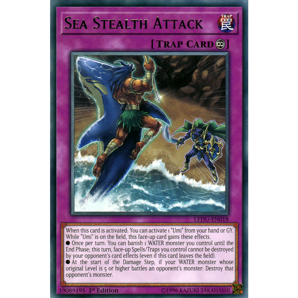 Sea Stealth Attack LEDU-EN018 Yu-Gi-Oh! Card from the Legendary Duelists Set