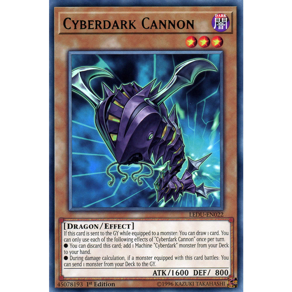 Cyberdark Cannon LEDU-EN022 Yu-Gi-Oh! Card from the Legendary Duelists Set