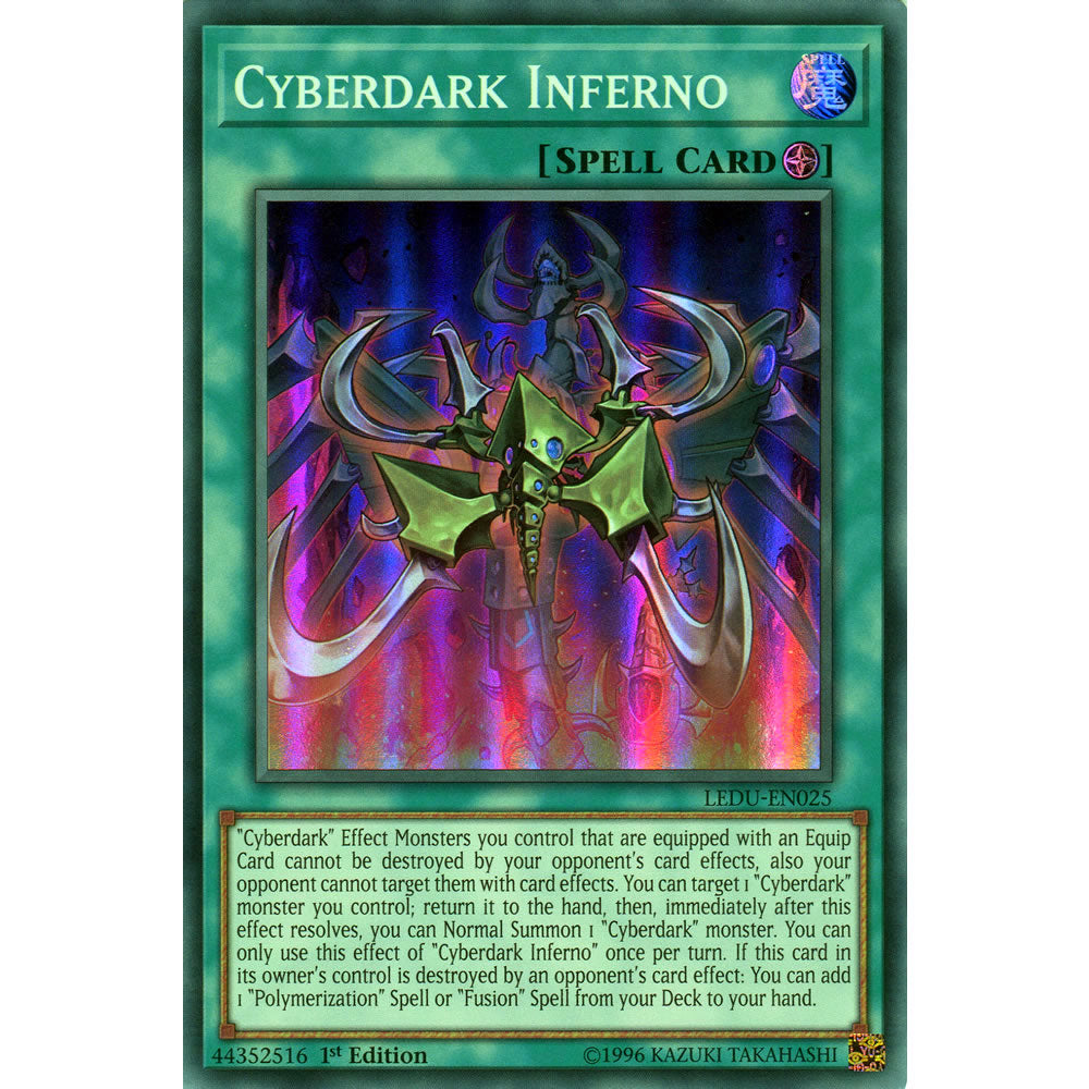 Cyberdark Inferno LEDU-EN025 Yu-Gi-Oh! Card from the Legendary Duelists Set