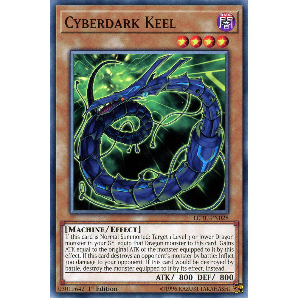Cyberdark Keel LEDU-EN028 Yu-Gi-Oh! Card from the Legendary Duelists Set