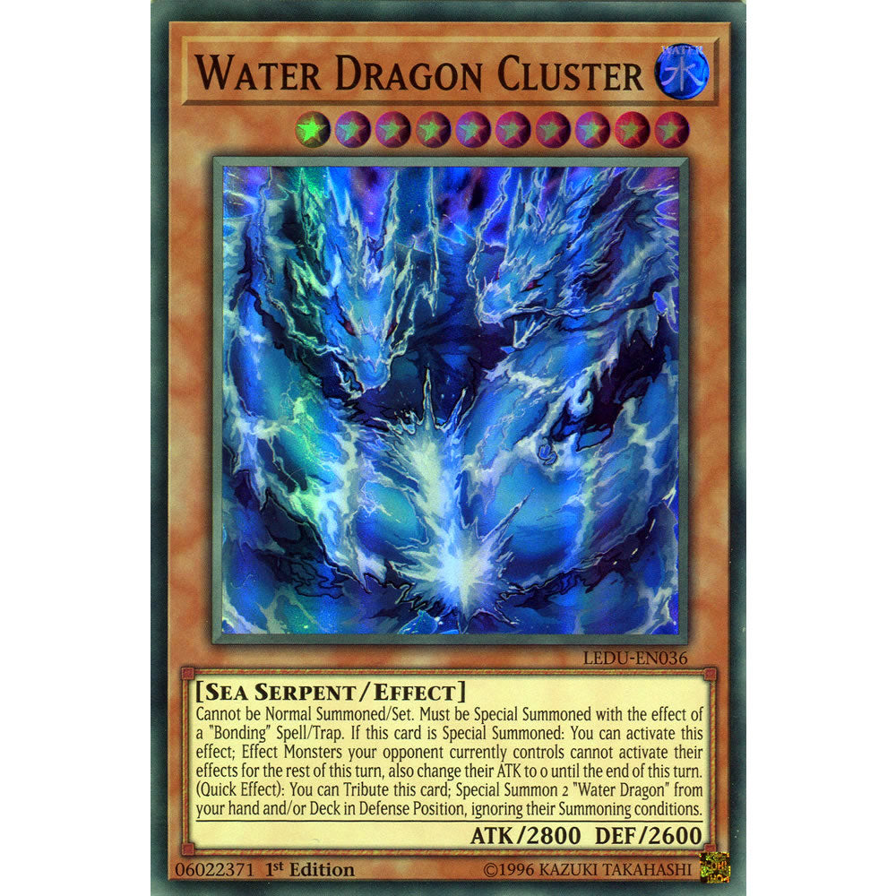 Water Dragon Cluster LEDU-EN036 Yu-Gi-Oh! Card from the Legendary Duelists Set