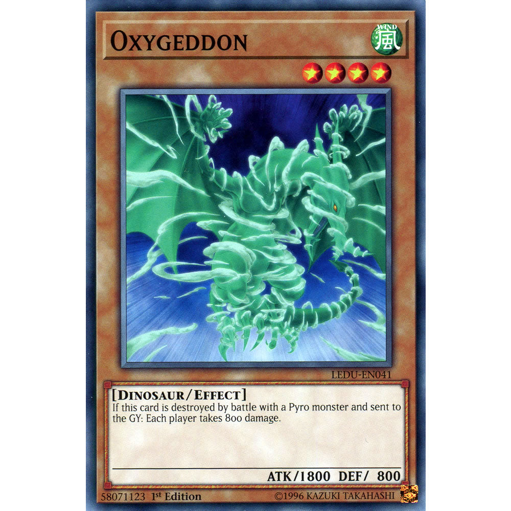 Oxygeddon LEDU-EN041 Yu-Gi-Oh! Card from the Legendary Duelists Set