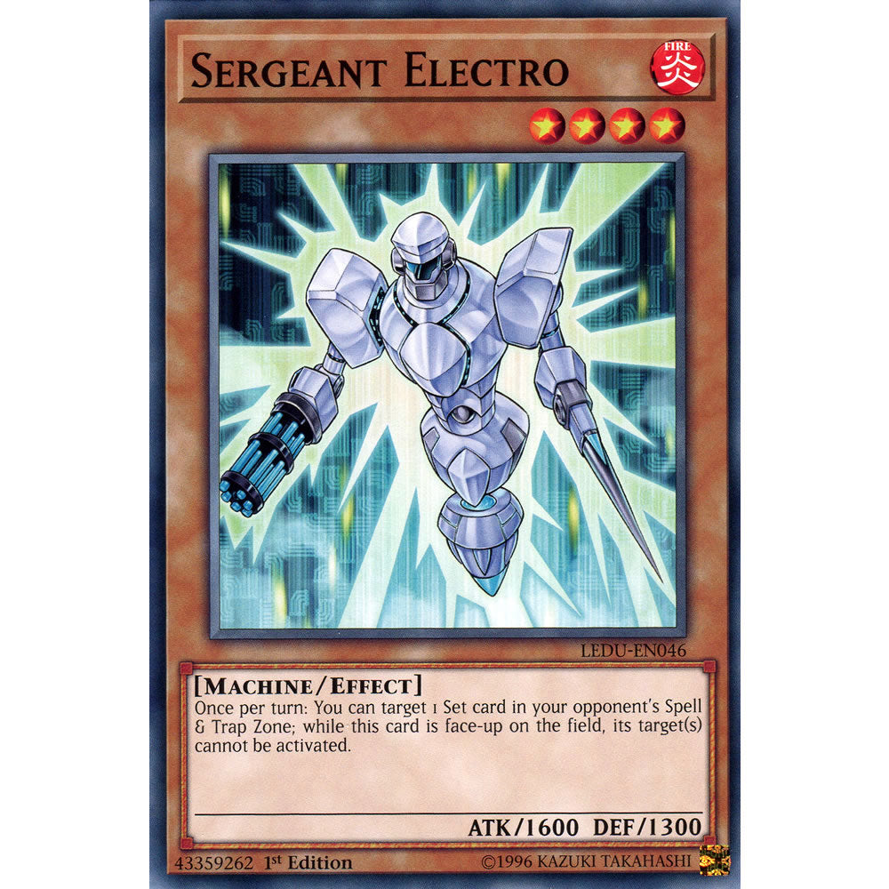 Sergeant Electro LEDU-EN046 Yu-Gi-Oh! Card from the Legendary Duelists Set