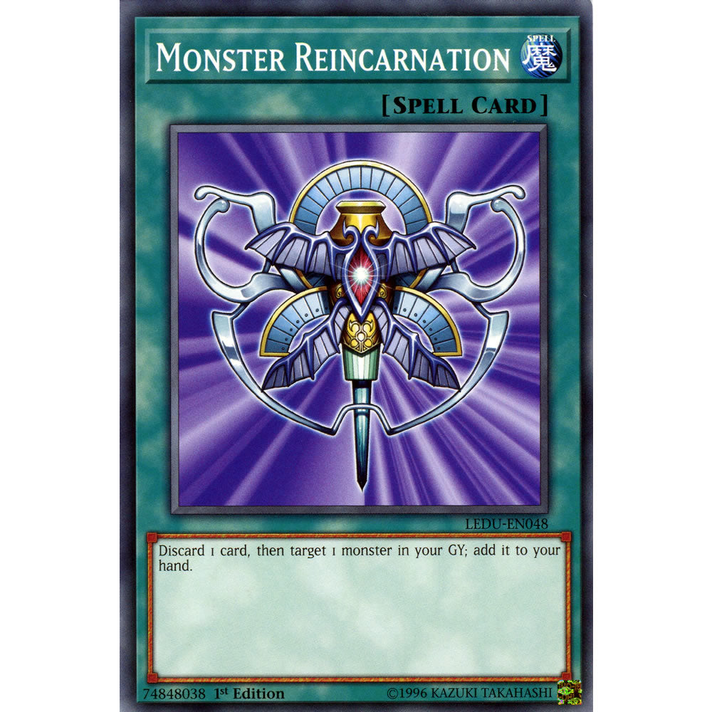 Monster Reincarnation LEDU-EN048 Yu-Gi-Oh! Card from the Legendary Duelists Set