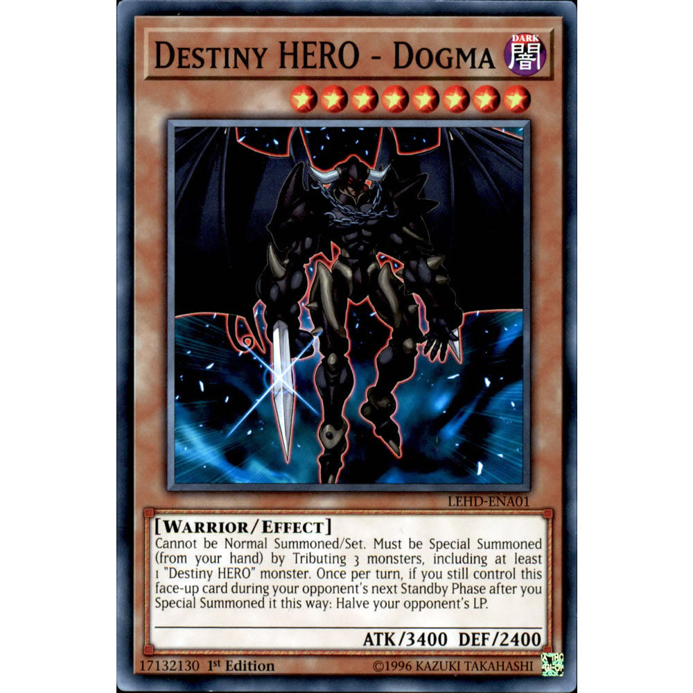 Destiny HERO - Dogma LEHD-ENA01 Yu-Gi-Oh! Card from the Legendary Hero Decks Set