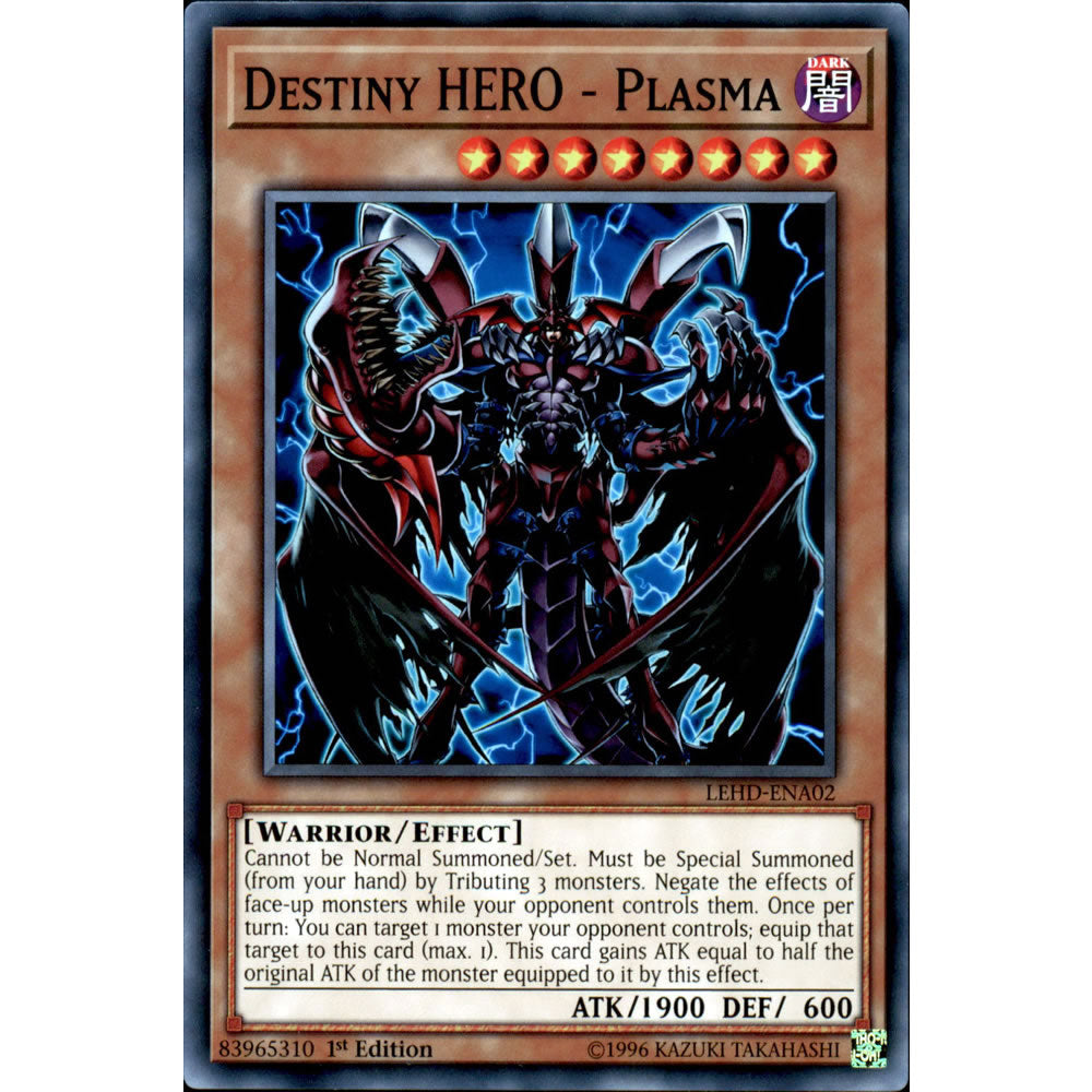 Destiny HERO - Plasma LEHD-ENA02 Yu-Gi-Oh! Card from the Legendary Hero Decks Set